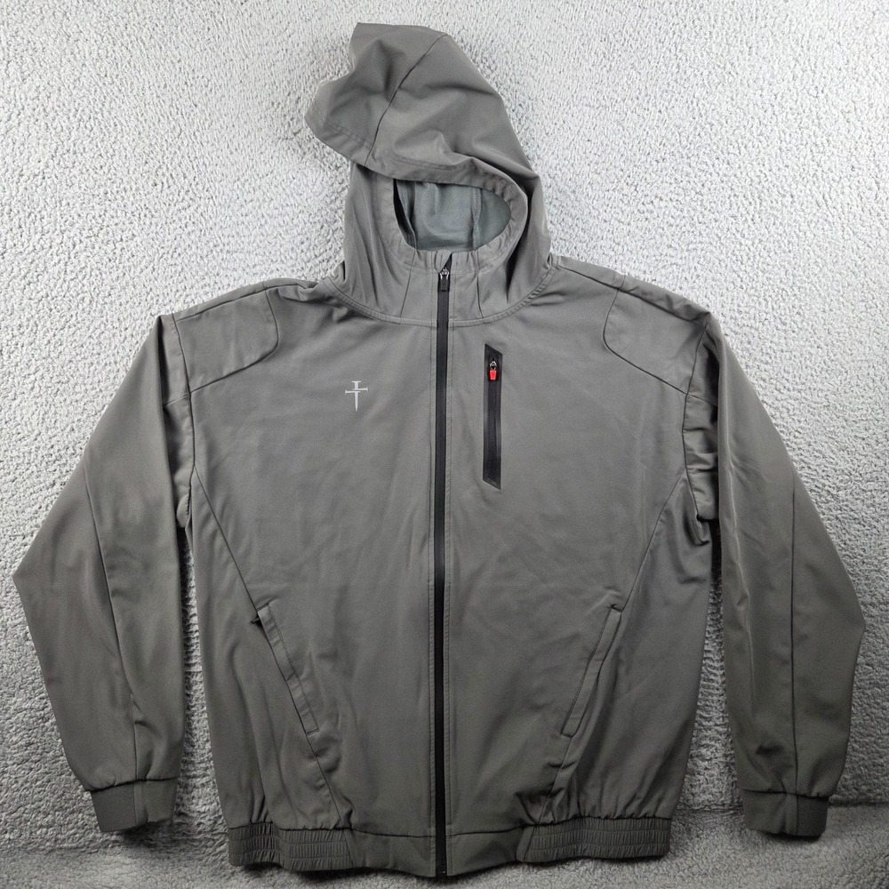Three‎ Nails Anorak Tech Jacket Mens XL Gray